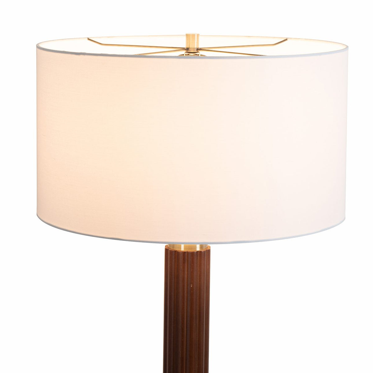 Tambo Floor Lamp, Walnut and Brass by Nova of California – view 3