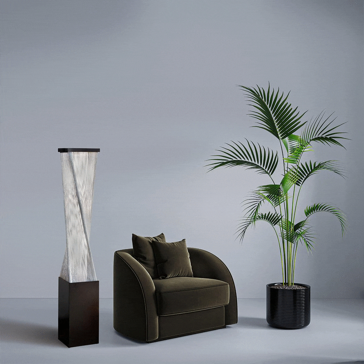 Torque Accent Floor Lamp 54"H by Nova of California – view 5