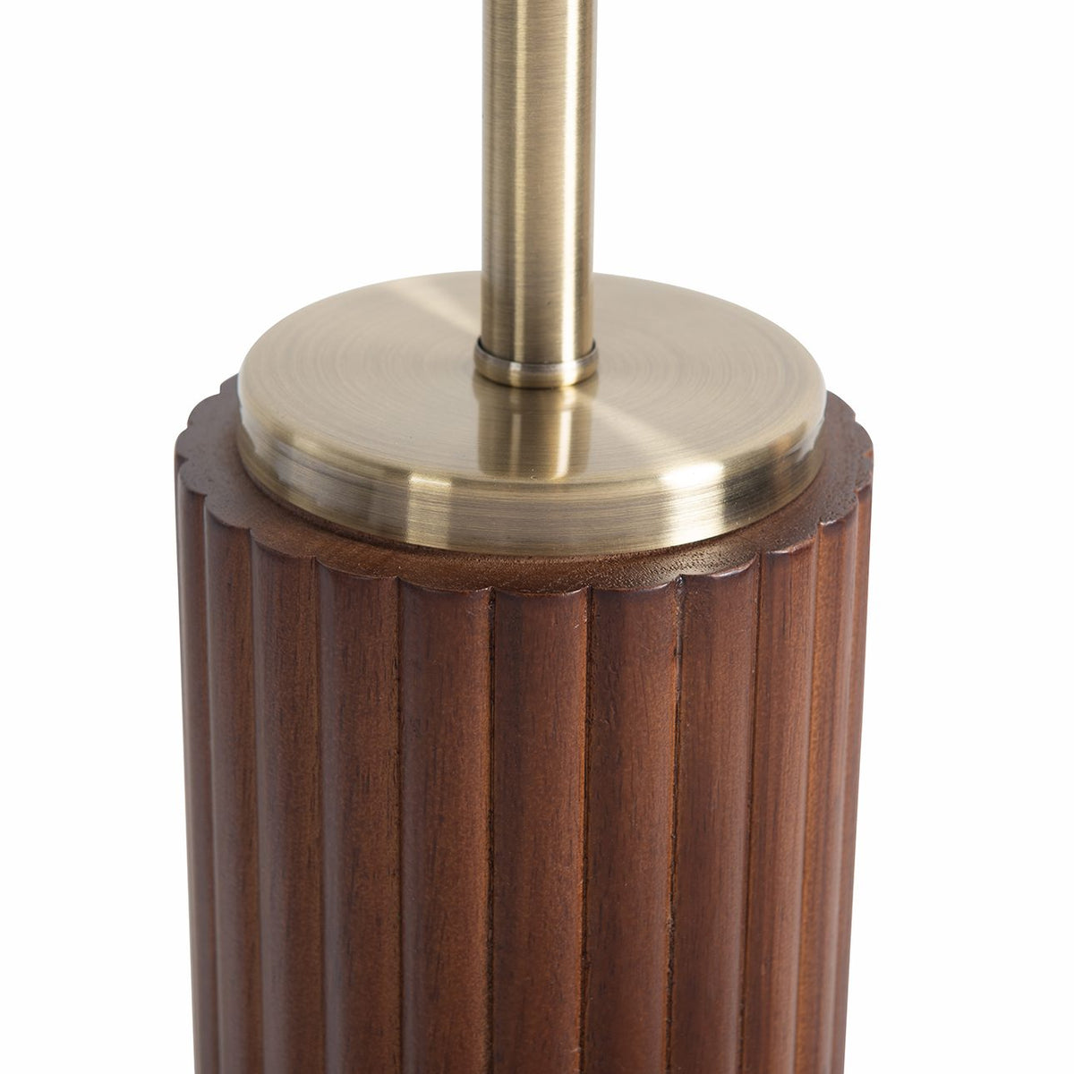 Tambo Table Lamp, Walnut and Brass by Nova of California – view 4