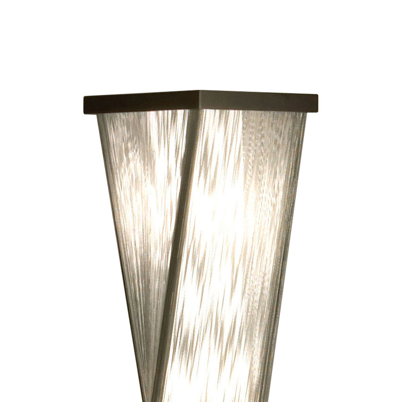 Torque Accent Floor Lamp 54 Tall Base Espresso Wood Silver Strings 11038 by Nova California