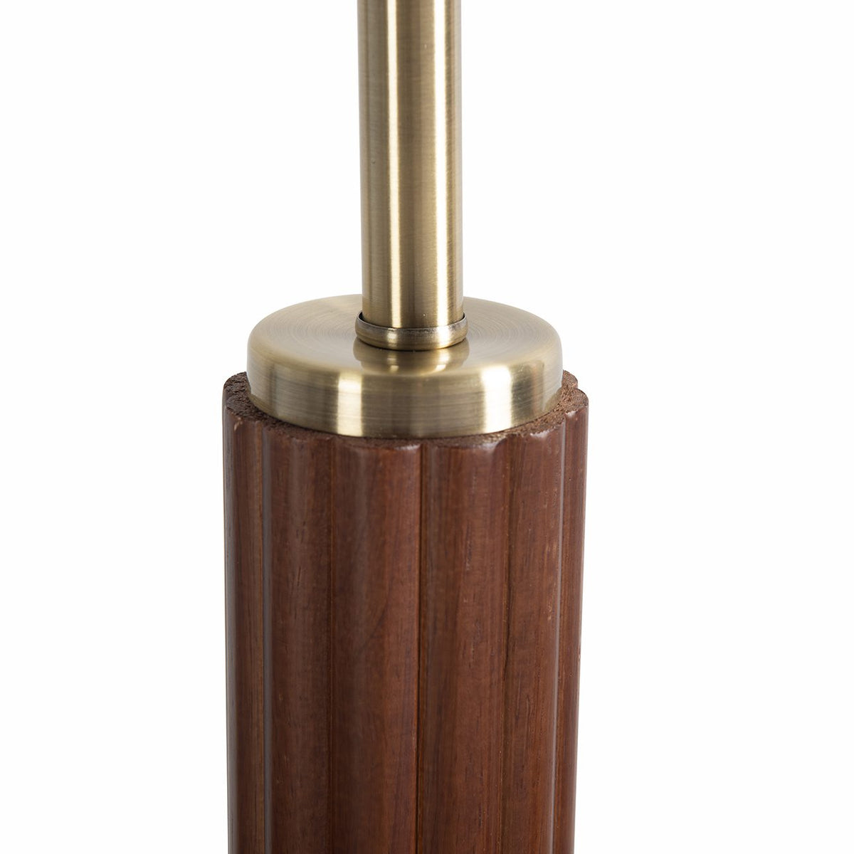 Tambo Floor Lamp, Walnut and Brass by Nova of California – view 4