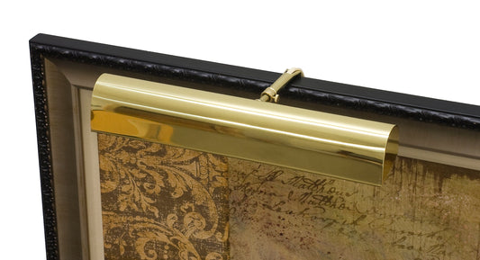 House of Troy Classic Traditional 14" Plug-In Picture Light in Polished Brass