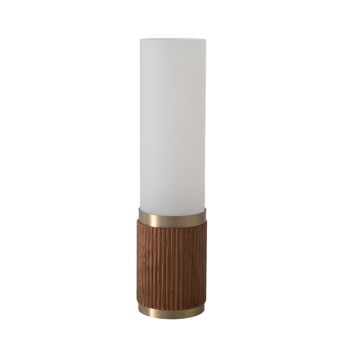 Tambo Cylindro Petite Accent Table Lamp, 18" by Nova of California, Dark Walnut – view 1