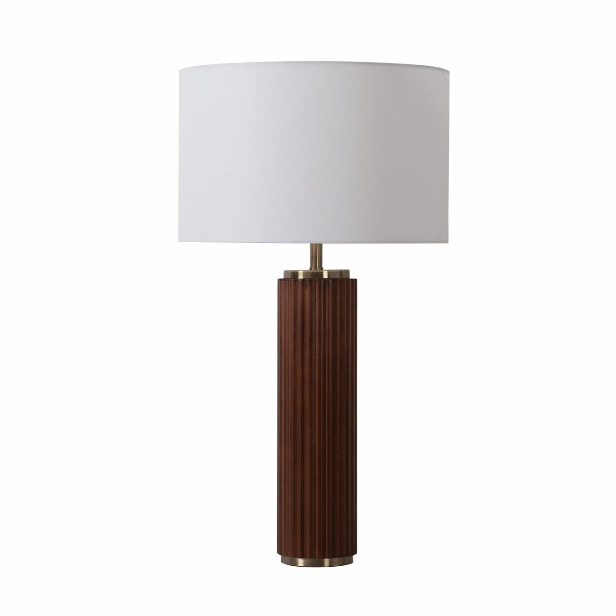 Tambo Table Lamp, Walnut and Brass by Nova of California – view 7