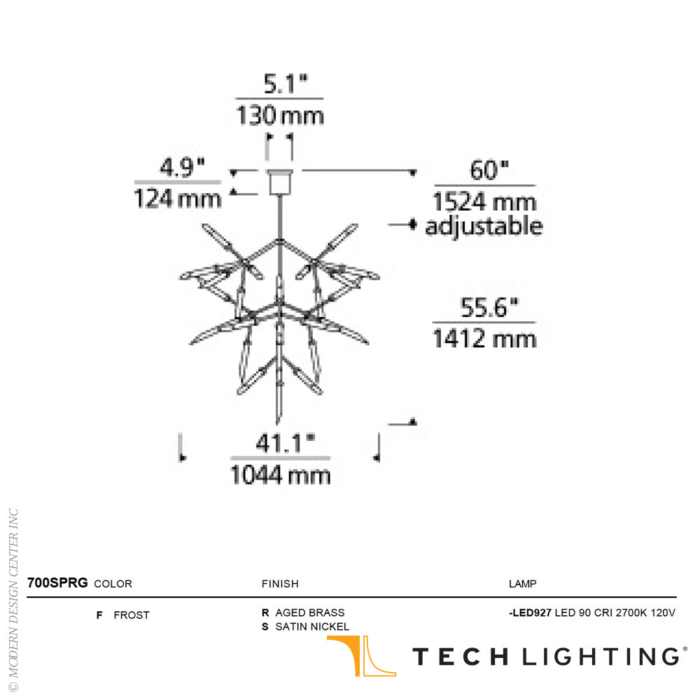 Spur Grande Chandelier by Visual & Comfort & Co