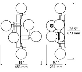 Visual Comfort Viaggio Led Wall Sconce 