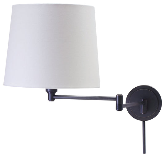 House of Troy Townhouse Swing Arm Wall Lamp in Oil Rubbed Bronze