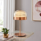 Iron and Champagne Glass Table Lamp Rose Gold by Finesse Decor TL-DS25-2CG