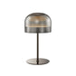 Iron and Smoky Glass Table Lamp Black by Finesse Decor TL-DS25-2SB