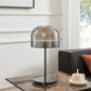 Iron and Smoky Glass Table Lamp Black by Finesse Decor TL-DS25-2SB