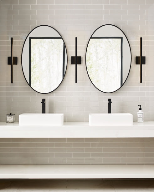 Visual Comfort Banda 24 by Sean Lavin in a bathroom