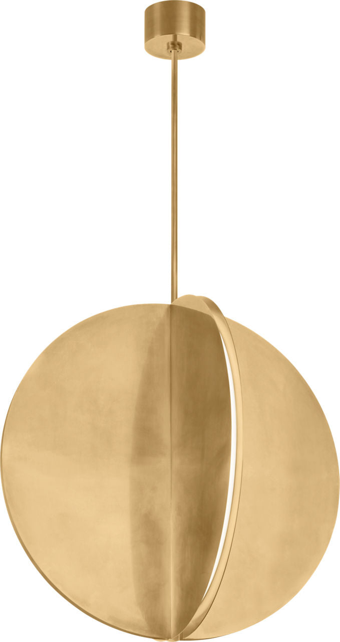 Bau 36 LED Pendant in Natural Brass, product photo