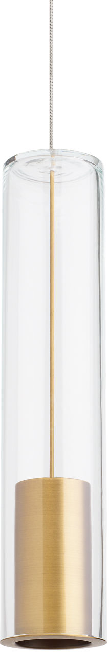 Visual Comfort Captra Clear Cylinder Pendant – view 7