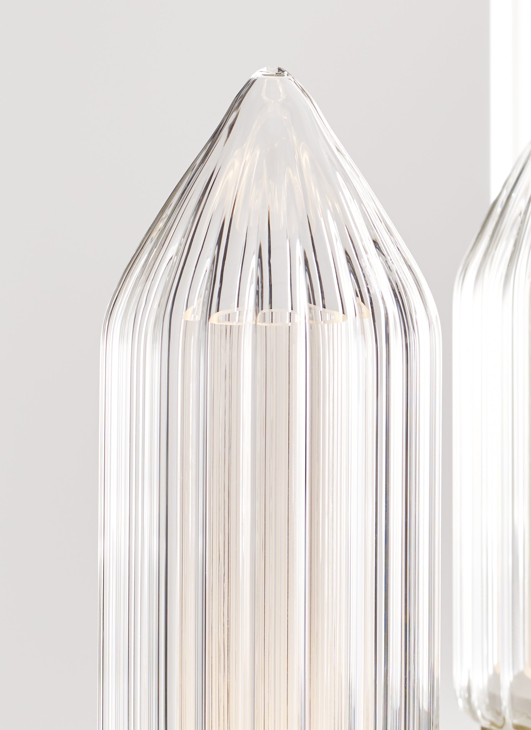 Langston Large LED Glass Chandelier by Visual & Comfort & Co