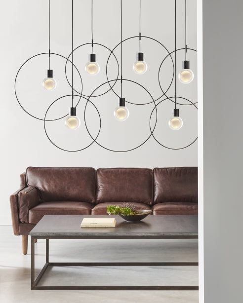 Mina Pendant Black Clear by Visual Comfort