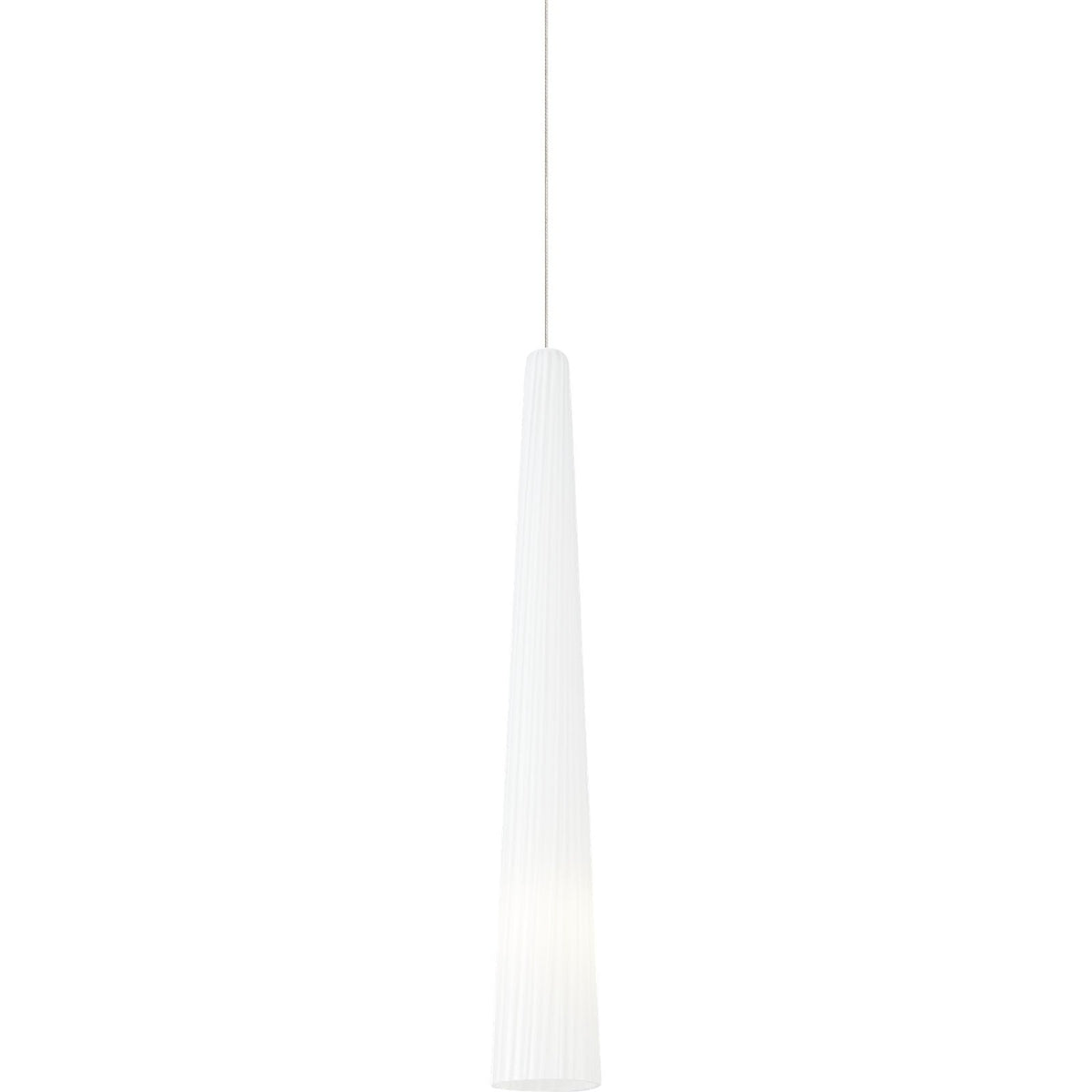Visual Comfort Zenith Ribbed Glass Pendant from the Visual Comfort Modern Collection – view 4