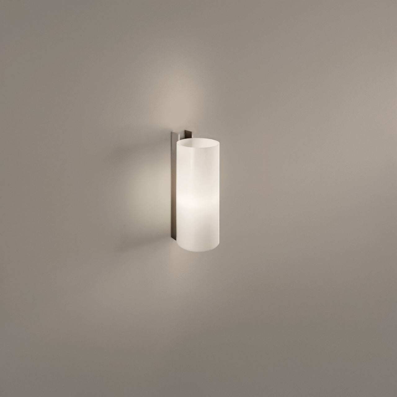 Santa & Cole wall sconce with cylindrical white diffuser