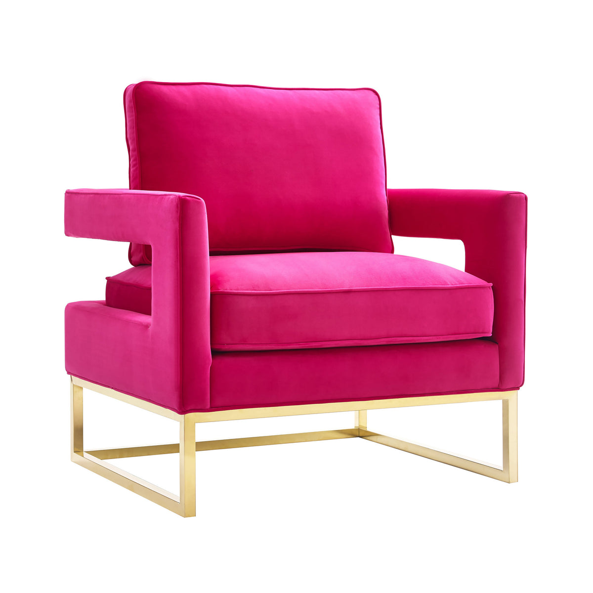 Avery Pink Performance Velvet Accent Chair by TOV Furniture – photo 1 of 6