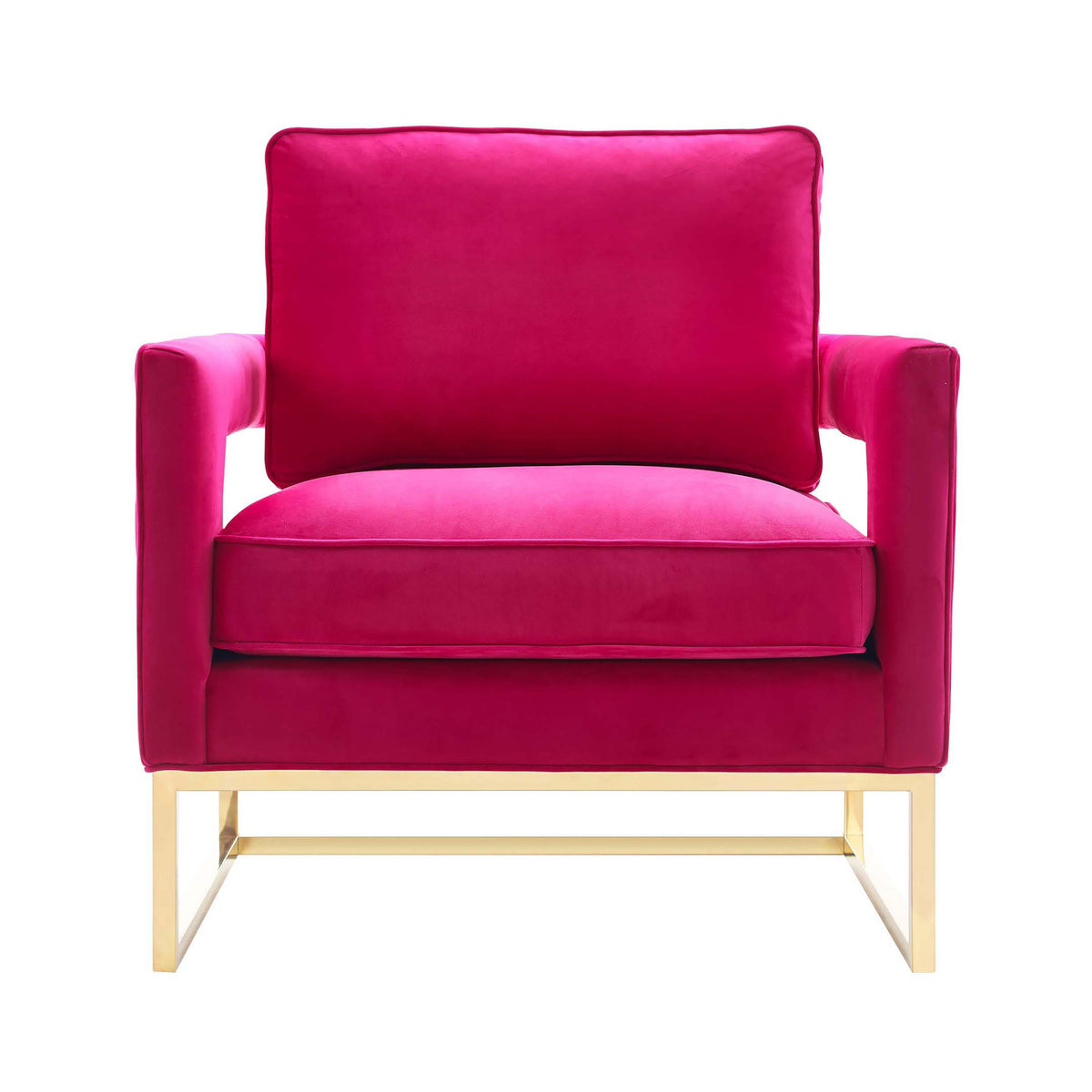 Avery Pink Performance Velvet Accent Chair by TOV Furniture – photo 3 of 6