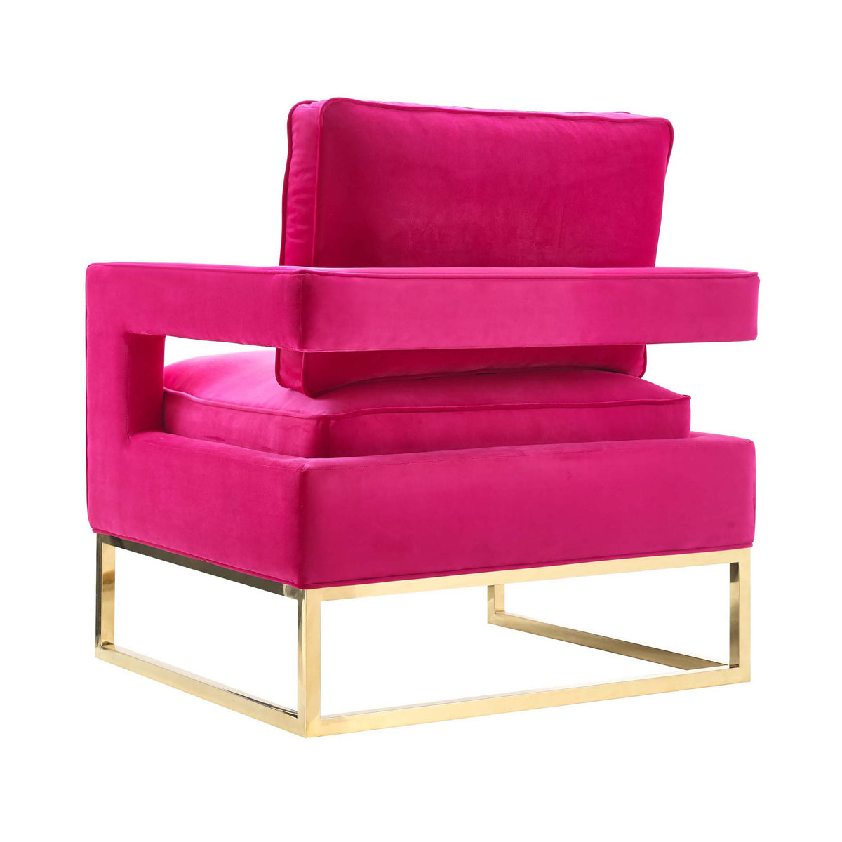 Avery Pink Performance Velvet Accent Chair by TOV Furniture – photo 4 of 6
