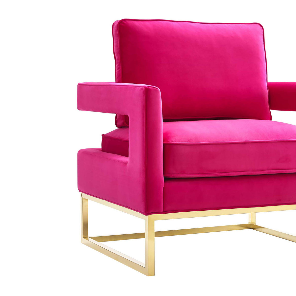Avery Pink Performance Velvet Accent Chair by TOV Furniture – photo 5 of 6