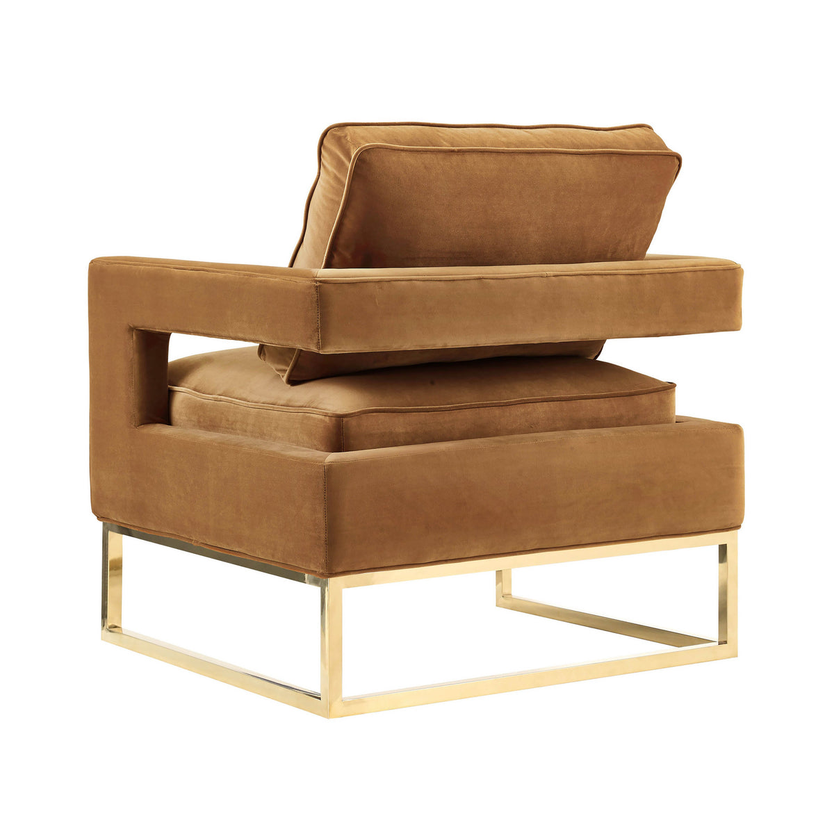 Avery Cognac Performance Velvet Accent Chair by TOV Furniture – photo 4 of 6