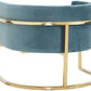 Magnolia Velvet Accent Chair With Gold Base by TOV S6151