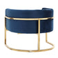 Magnolia Velvet Accent Chair With Gold Base by TOV A144