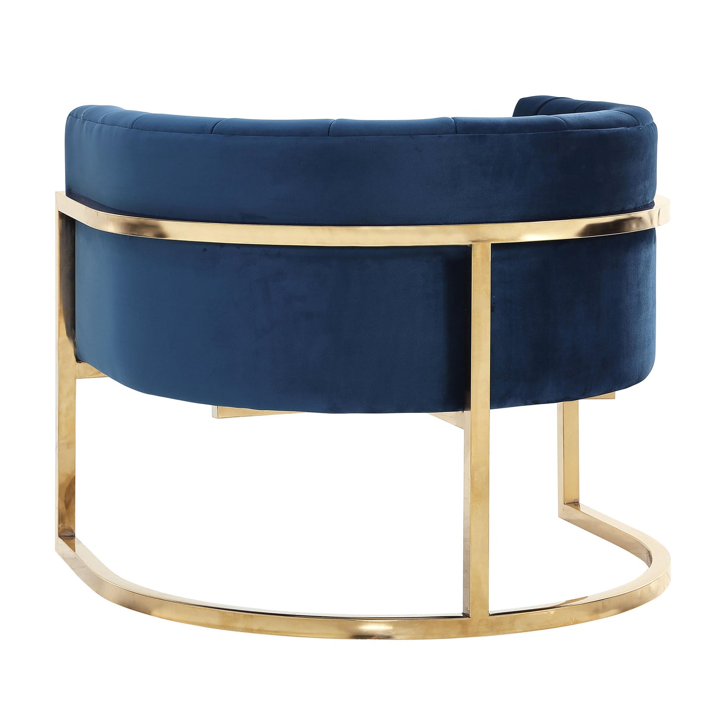 Magnolia Velvet Accent Chair With Gold Base by TOV S6158