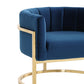 Magnolia Velvet Accent Chair With Gold Base by TOV A146