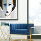 Magnolia Velvet Accent Chair With Gold Base by TOV A146