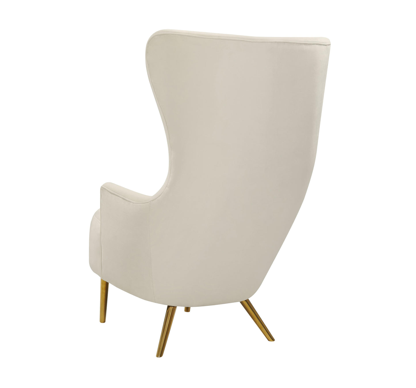 Julia Velvet Wingback Chair by TOV A2046 Gr