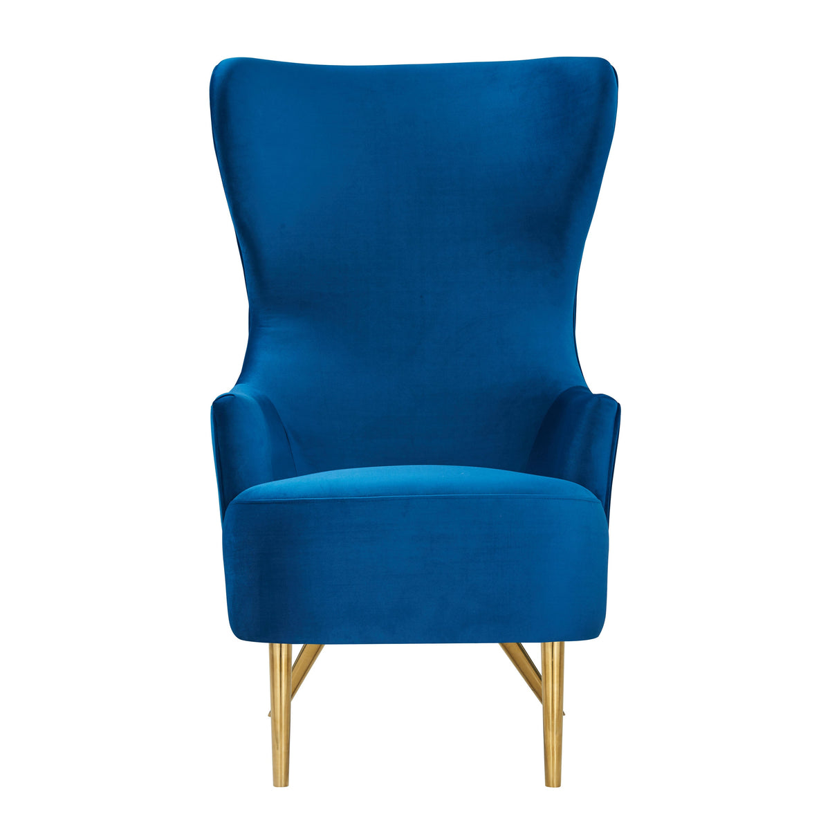 Julia Performance Velvet Wingback Accent Chair in Navy by TOV Furniture – photo 3 of 7