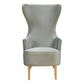 Julia Velvet Wingback Chair by TOV A2046 Gr