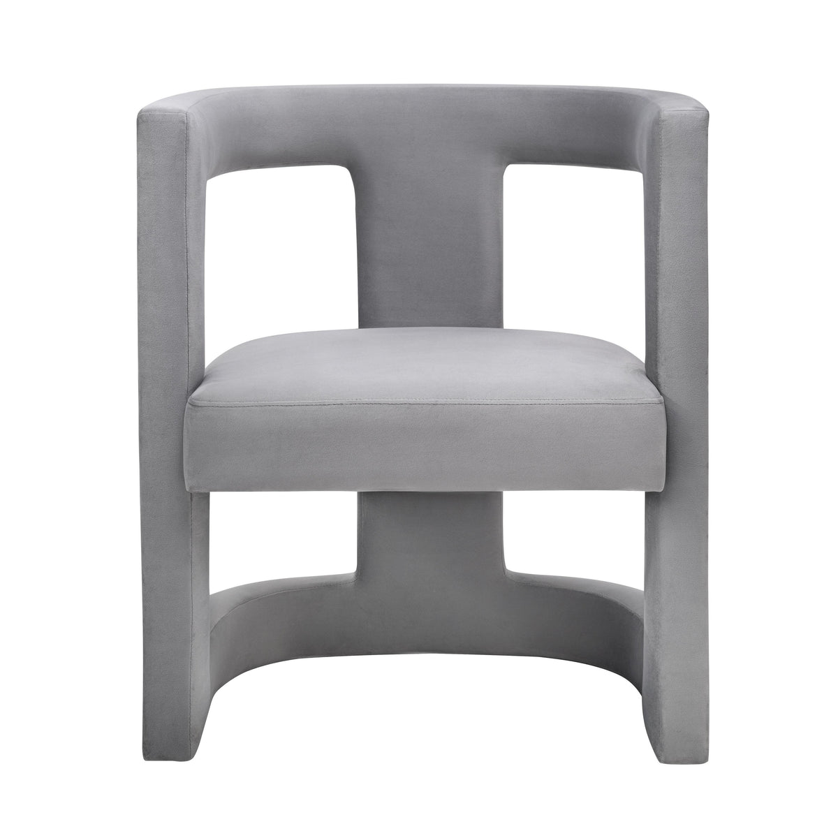 Ada Performance Velvet Accent Chair in Grey by TOV Furniture – photo 4 of 7