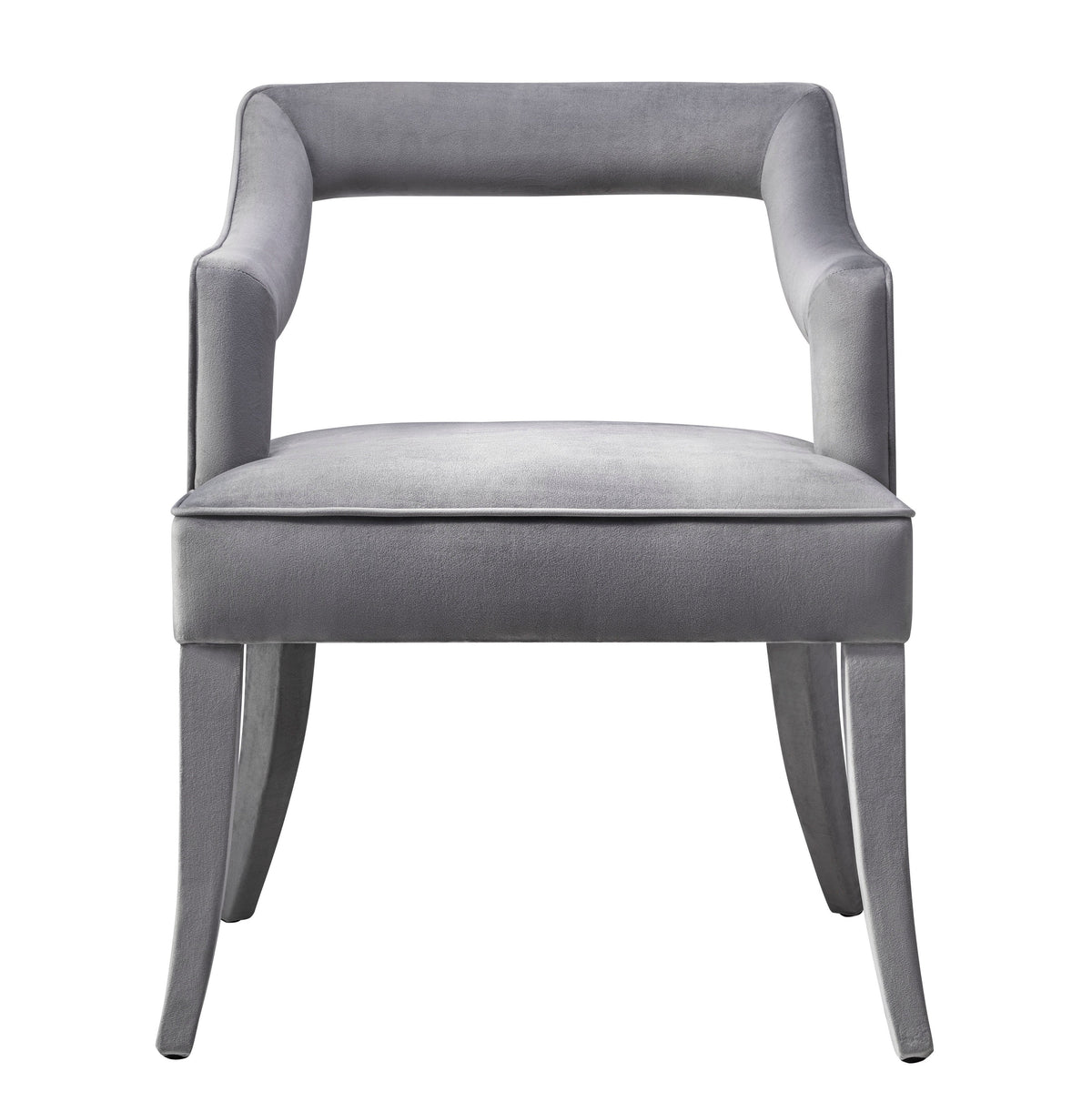Tiffany Grey Performance Velvet Dining Chair by TOV Furniture – photo 3 of 7