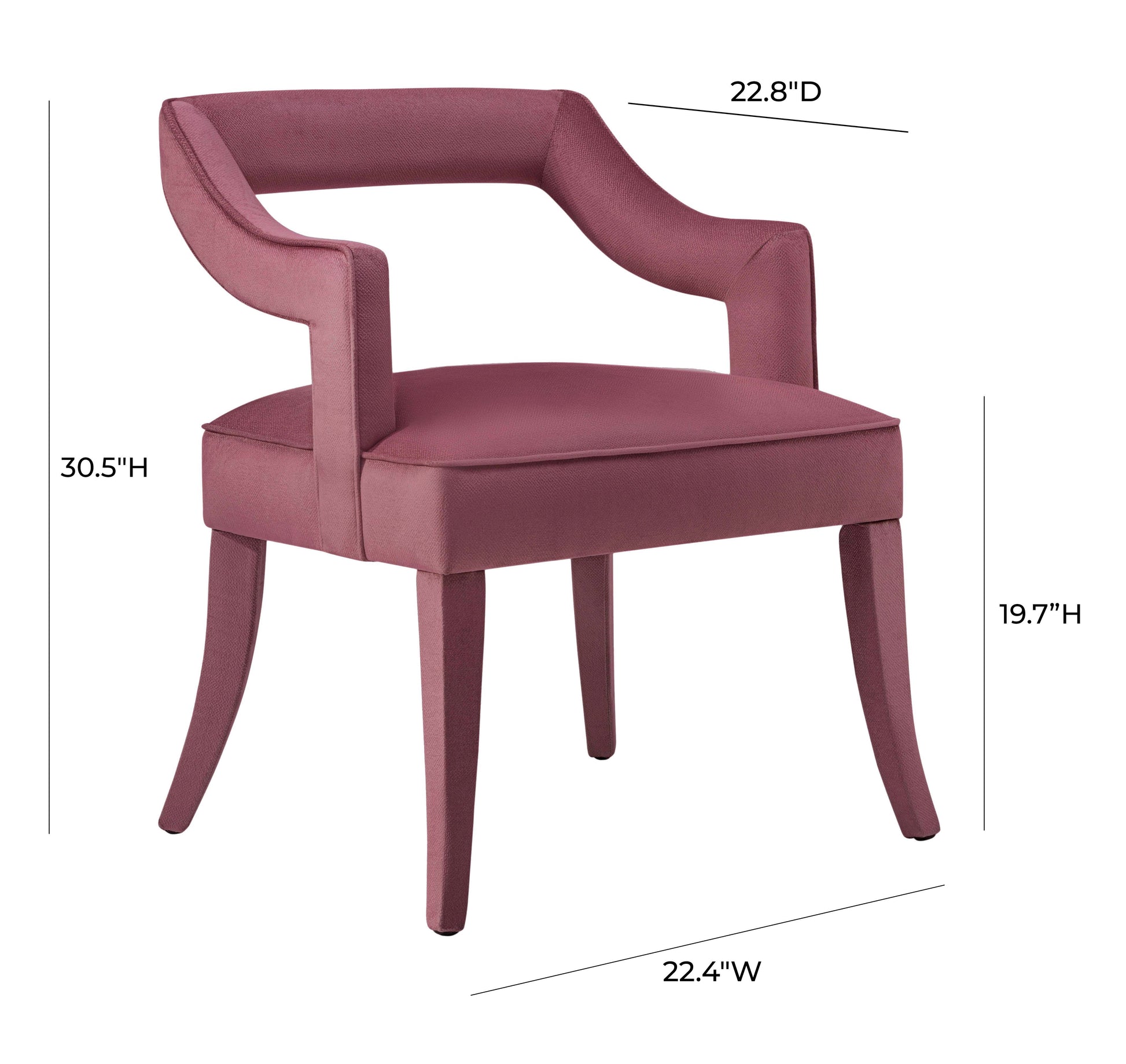 Tiffany Velvet Chair by TOV A210