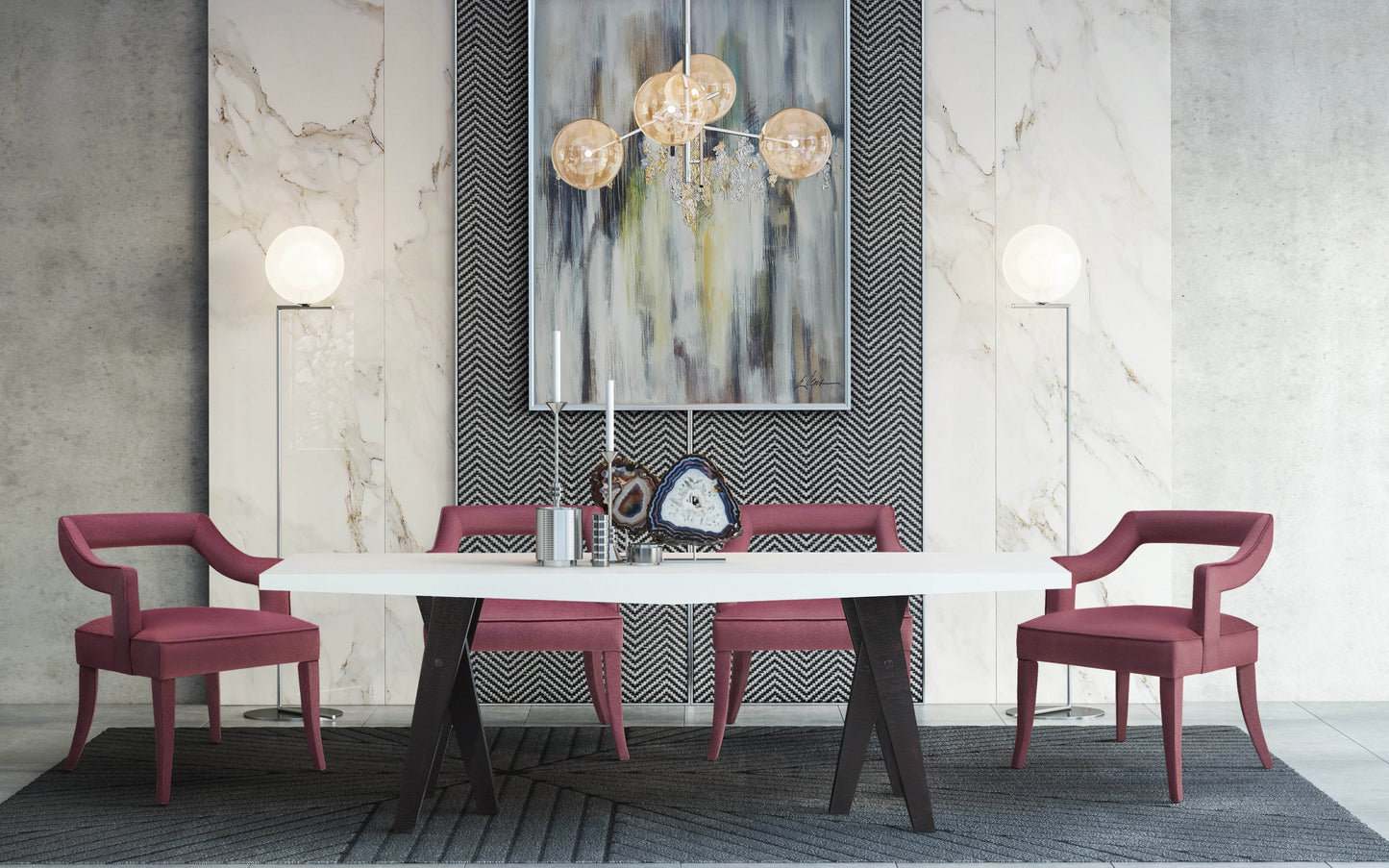 Tiffany Velvet Chair by TOV A210