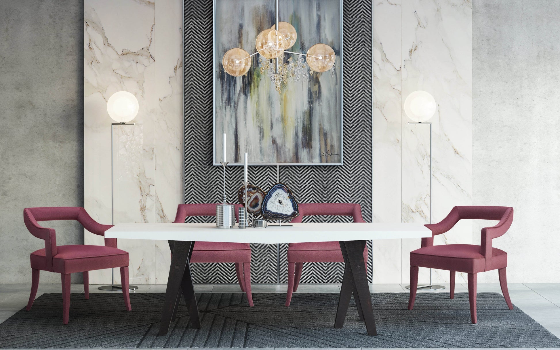 Tiffany Velvet Chair by TOV A210