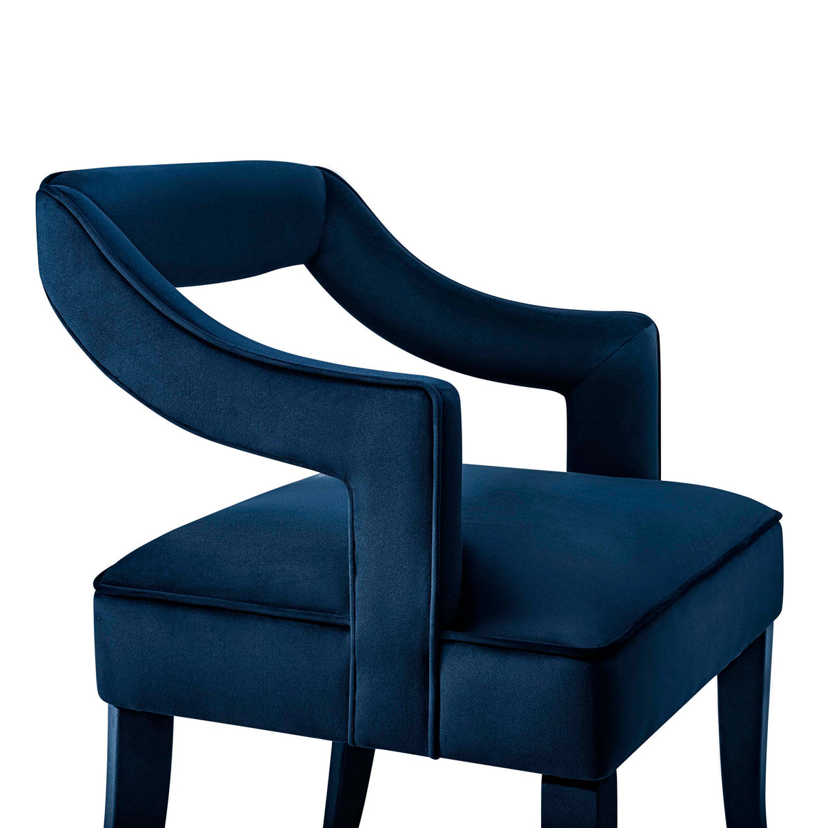 Tiffany Navy Performance Velvet Dining Chair by TOV Furniture – photo 5 of 7