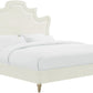 Serenity Cream Velvet Bed by TOV B105