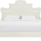 Serenity Cream Velvet Bed by TOV B105