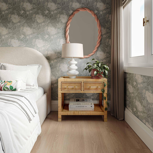 Amara 25" Natural Rattan Nightstand by TOV Furniture – photo 2 of 7