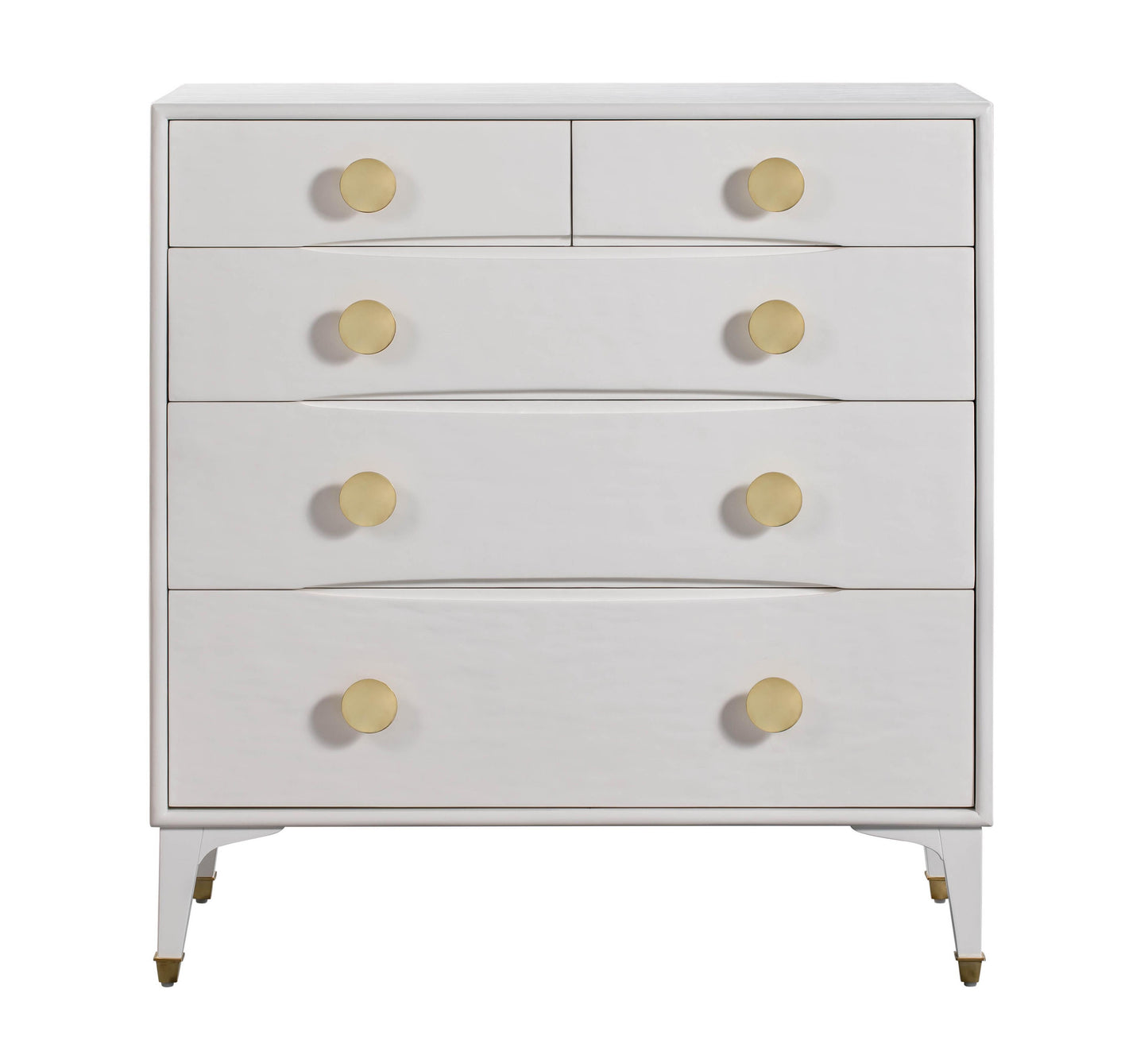 Divine 38 White 5 Drawer Chest by TOV B44016