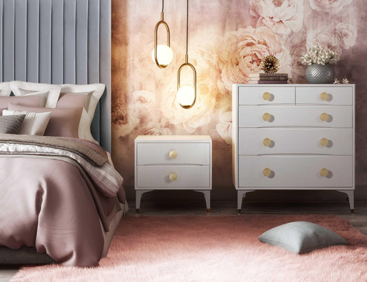 Divine 38" White 5-Drawer Chest by TOV Furniture – photo 2 of 9