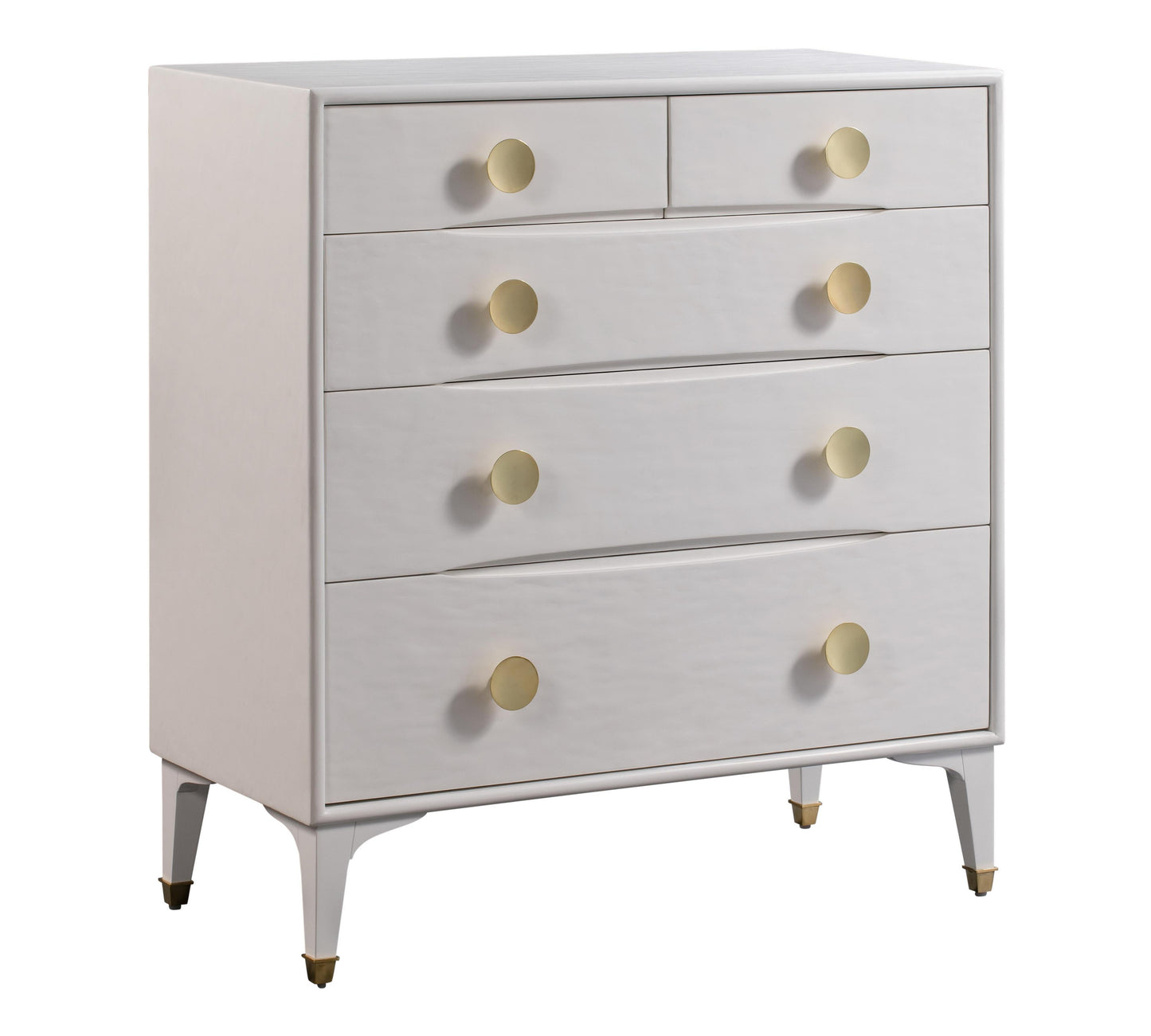 Divine 38 White 5 Drawer Chest by TOV B44016