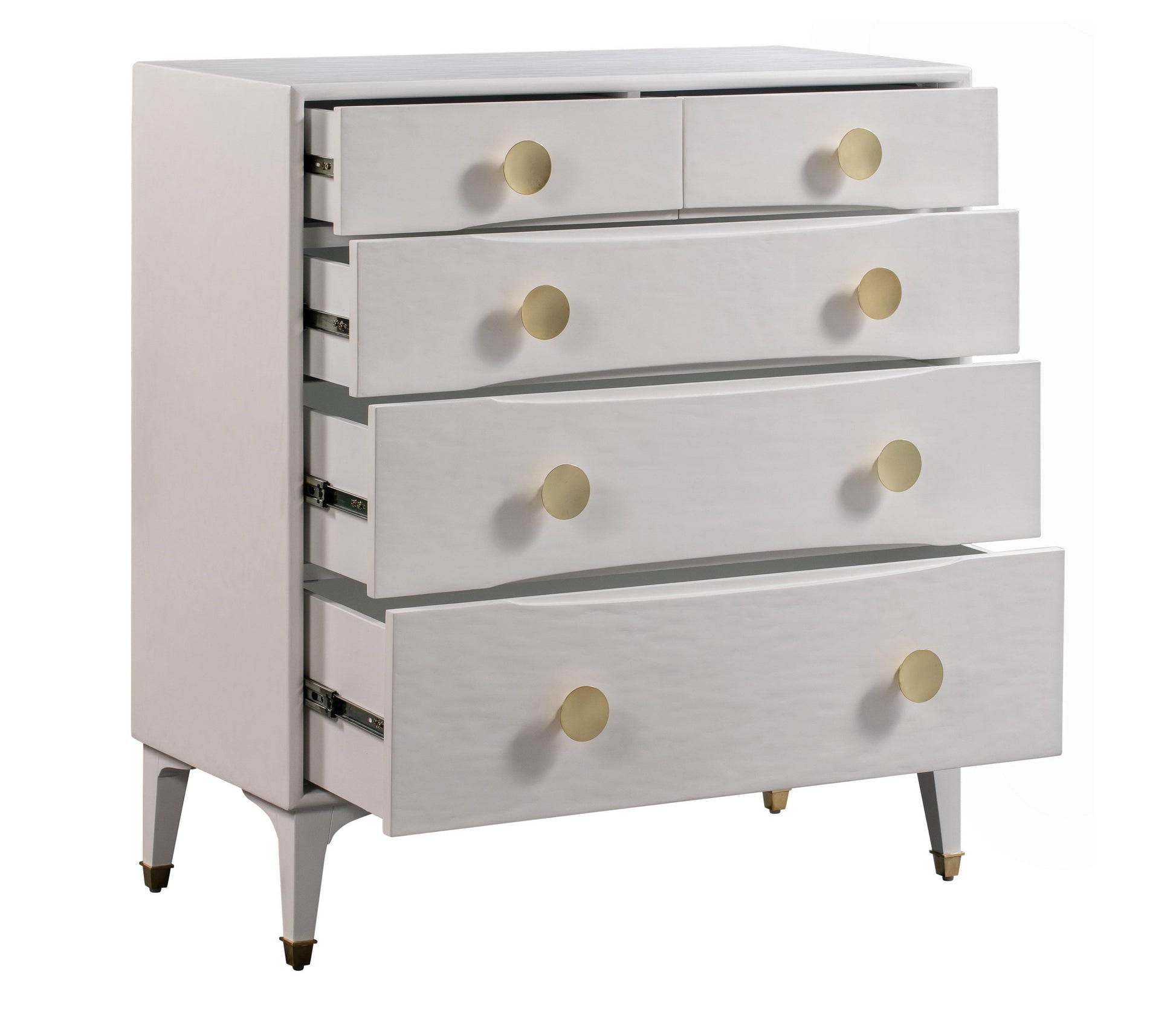 Divine 38 White 5 Drawer Chest by TOV B44016
