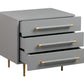 Trident 28 3 Drawer Nightstand by TOV B44075