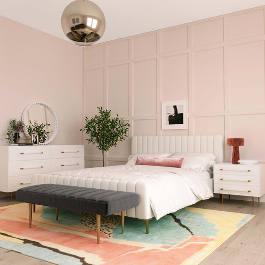 Trident White 6 Drawer Dresser by TOV Furniture – photo 2 of 13