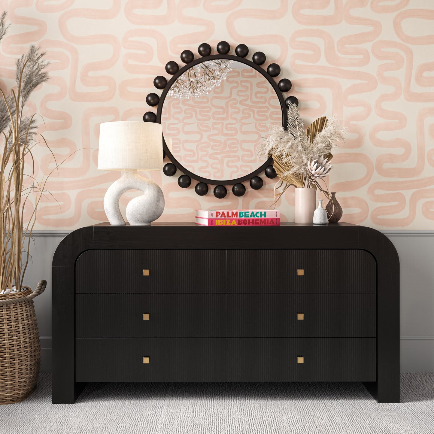 Hump 62 Arched 6 Drawer Dresser by TOV B44098